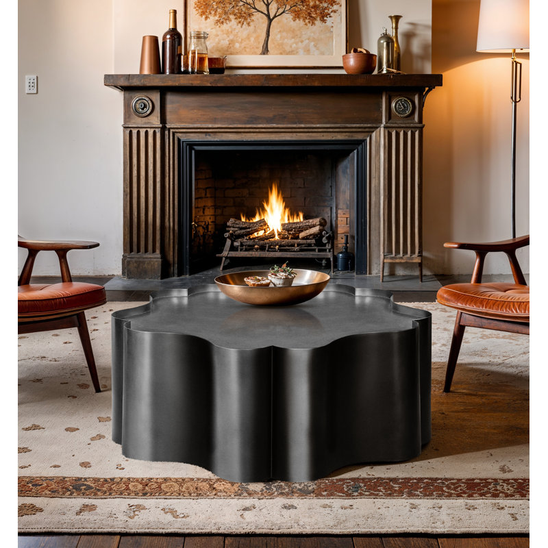 Table basse Eloise, Noir antique