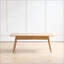 Table basse North American FAS en chêne rouge avec 2 tiroirs, facile à assembler et facile à nettoyer