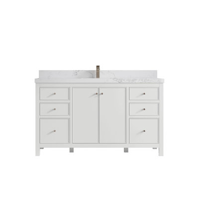 Chicago 60'' Single Bathroom Vanity with Top