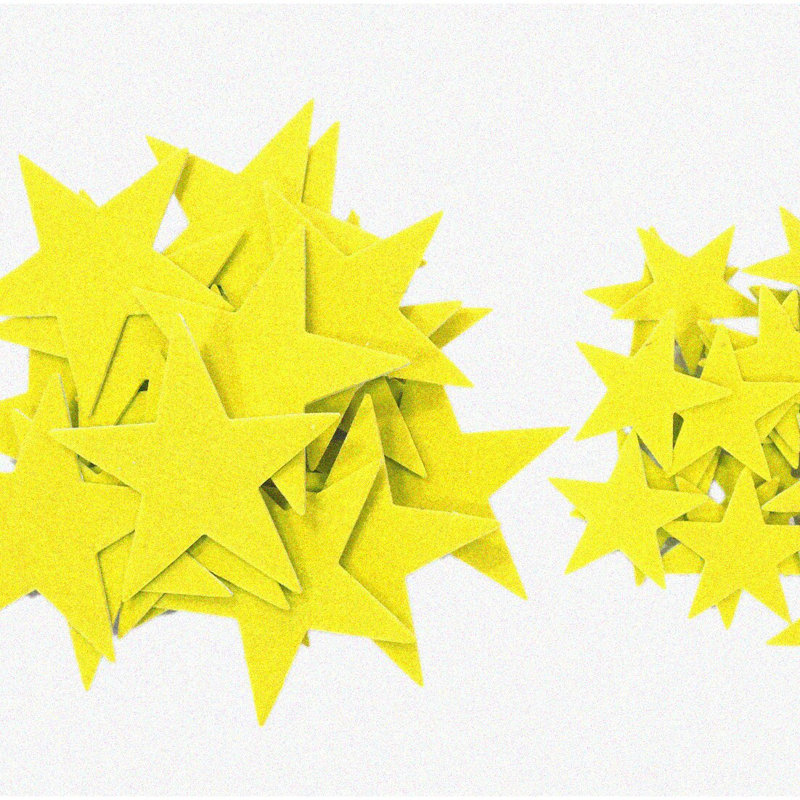 Vibrant Felt Stars Combo 46 pcs