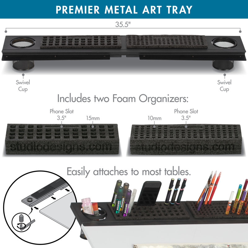 Crayton Metal Desk Organizer