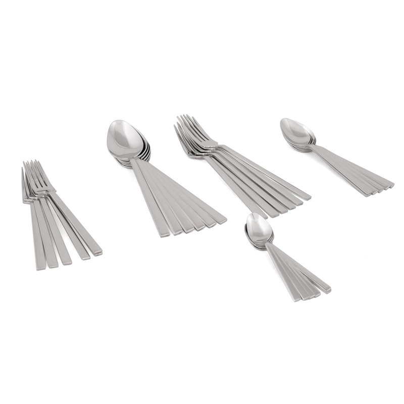 East Urban Home Stainless Steel Flatware Set - Service for 6