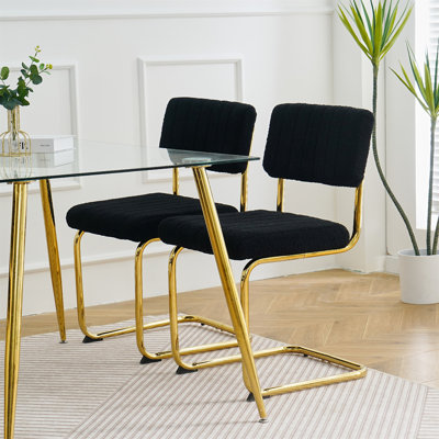 Upholstered Counter Stool with Metal Frame