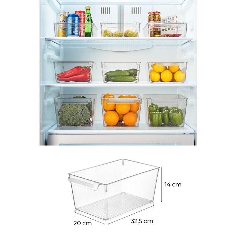 Ensemble de 3 contenants alimentaires Guelph, H 7,9 po x l 12,8 po x P 5,5 po