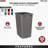 Rev-A-Shelf Polymer Replacement 35 qt. Trash Bin(s)-96003675-96003676