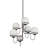 Alba 6 - Light Steel Chandelier-95320120