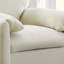 Fauteuil d'appoint surdimensionné en chenille de style moderne avec méridienne simple pour salon, chambre à coucher