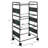 3 Tiers Metal Rolling File Carts With Wheels Hanging Files For Letter Size Movable Pull-Out File Folder Rack Drawer File Cabinet For Home Office