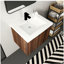 Armoire de salle de bain bol avec porte, installation flottante, 24 pouces pour petite salle de bain, 24 x 18