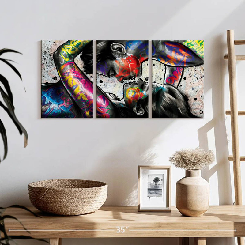 Impression sur toile Urban Couple, H 12 po x l 26 po