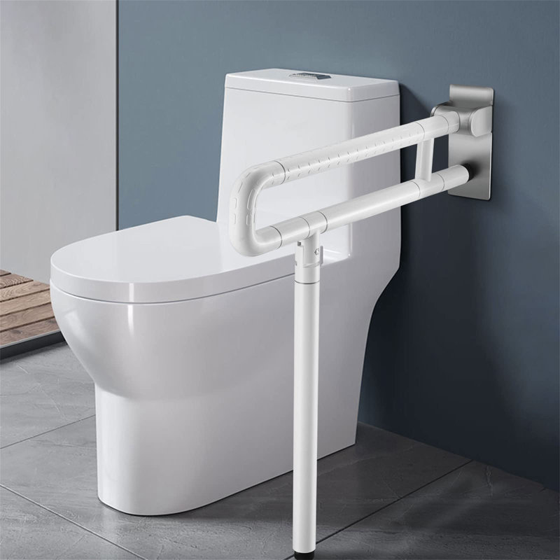 Howerton Wall Support Handle Toilet Handle Folding Non-Slip Stainless Steel Handle 300~350 Kg Handle Shower Foldable Safety Handle For Bathroom And Toilet