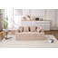 Canapé-lit 2 en 1 pliable, canapé-lit convertible pliable sans os de 70 pouces, 4 coussins pour le salon-1020349800