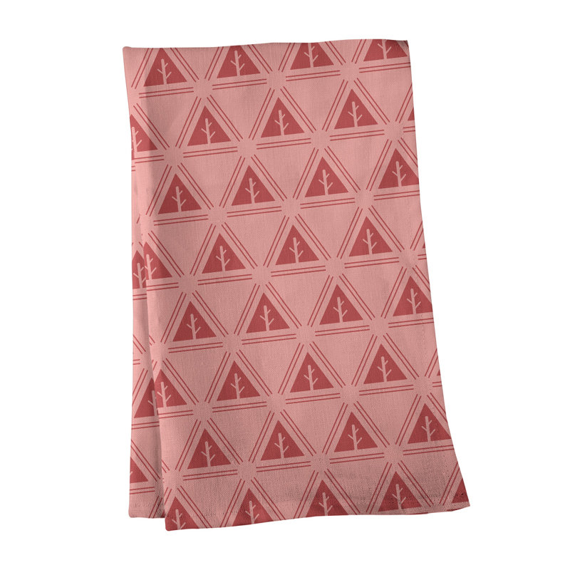 Theo Nath Tea Towel Kitchen Towel, Pink/Red, Poly Twill