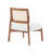 Polyester Upholstered Side Chair Set with Sturdy Wooden Frame