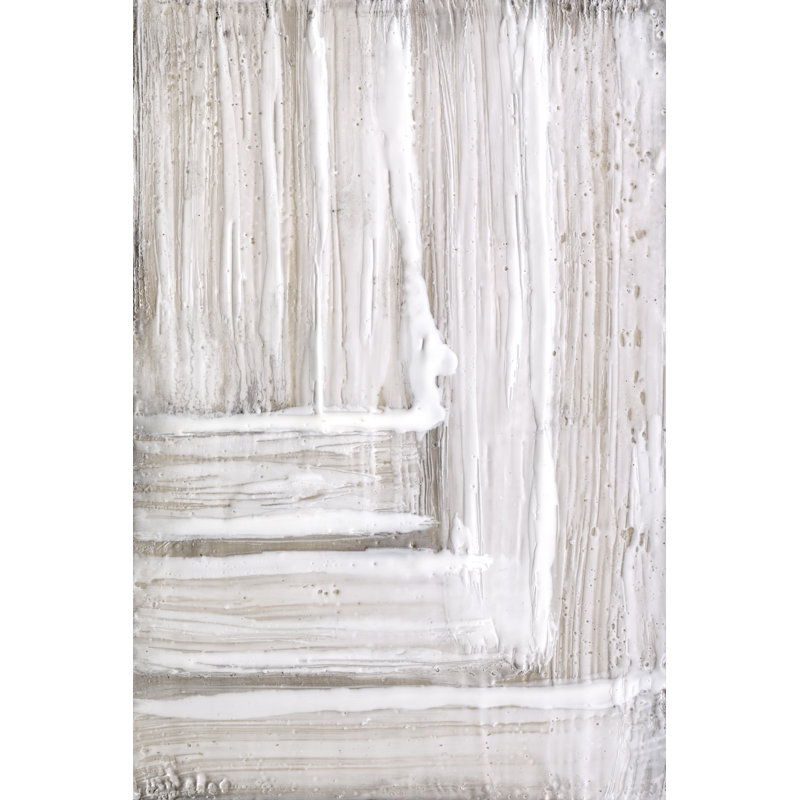" Concentric White II ", 12" H x 8" W x 1.25" D