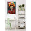 Hand -painted Princess from Mexico Acrylic Painting