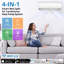 Mini climatiseur à deux zones 20K BTU avec unités intérieures 9K + 9K, refroidit 800-1 000 pieds carrés, 20 SEER2, réfrigérant R454B, contrôle intelligent WiFi, température indépendante à deux zones (+ 1 ℃), système de chauffage, préchargé 16 pieds Trousse
