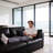 120" Cloud Down-Filled Couch For Living Room, Boneless Modular Sectional Sofa L-Shape With Ottoman Washable Cushion Cover, No Assembly Required-1194603819