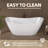 68'' x 30.3'' Freestanding Soaking Plastic / Acrylic Bathtub