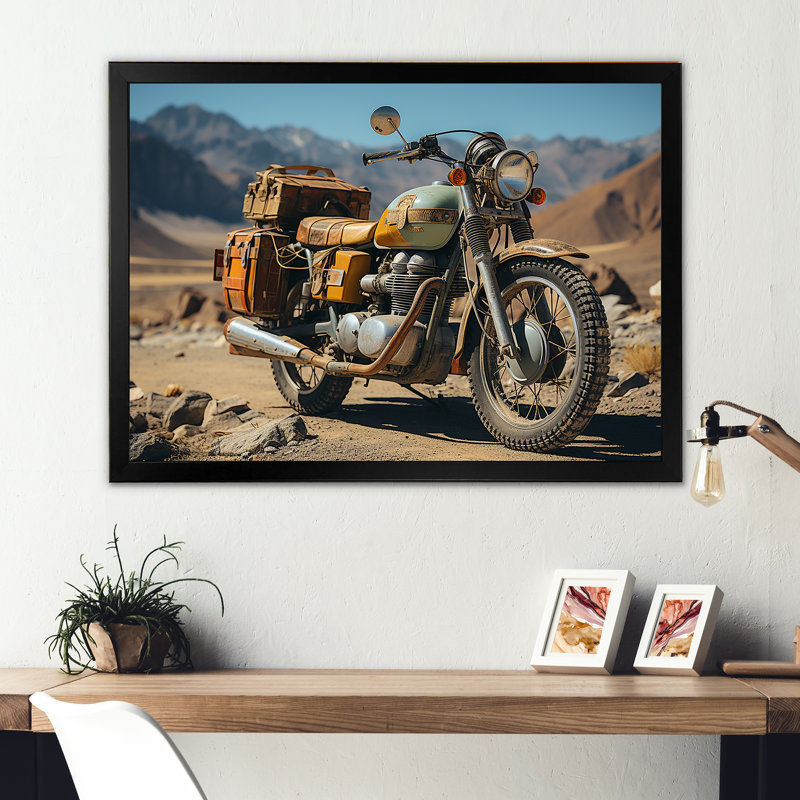 «Rustic Adventure», art mural sur toile, Cadre simple noir, H 12 po x l 20 po x P 1 po