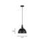 Luminaire suspendu en forme de dôme à 1 lumière Rockland-1862746906-1862746907-1862746896