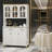 Kitchen Storage with 6 Doors, 2 Drawers and 3-Level Adjustable Shelves Kitchen Buffet
