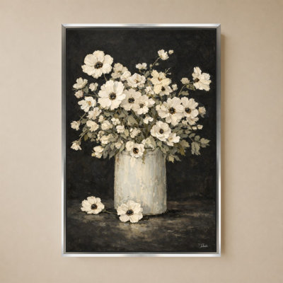 «Primavera On Black» par Patricia Pinto - impression sur toile