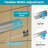 56"-60" W x 72" H Framed Double Sliding Shower Door in Chrome with Clear Tempered Glass, Dual Handles-59250627