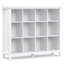 Artisan 57"W Solid Wood 12 Cube Storage Bookcase with Fixed Shelves-433274728