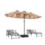 Parasol de marché rectangulaire avec base Arlmont & Co.-1328684943-1325291137