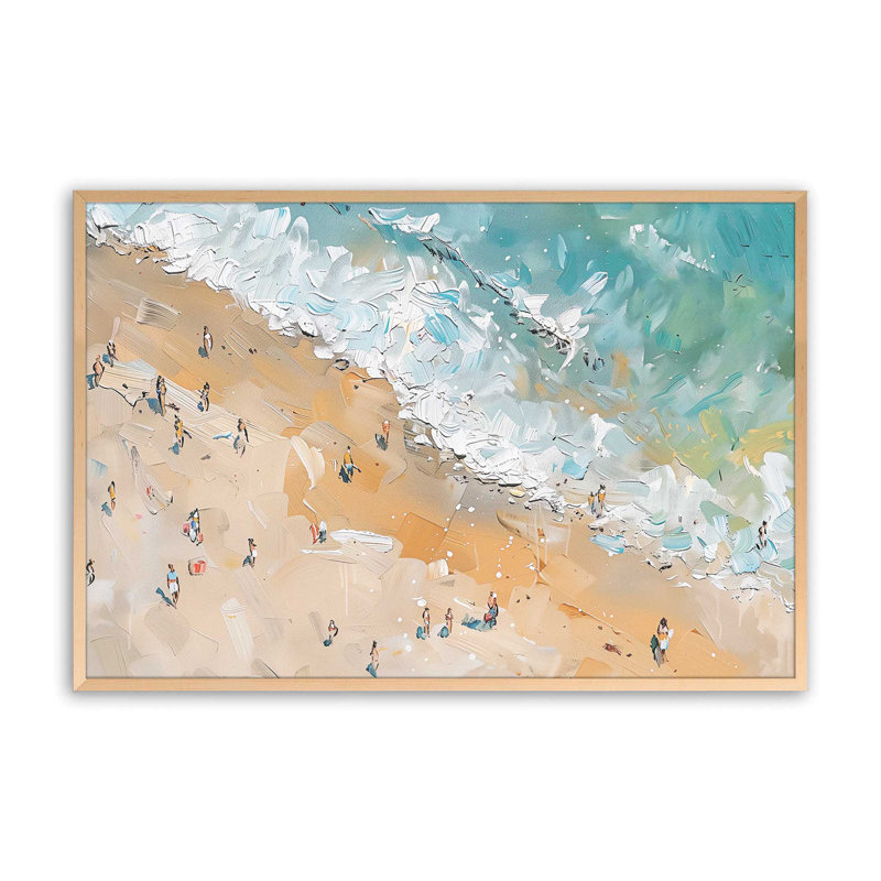 Impression encadrée sur papier, H 13 po x l 17 po x P 1,25 po, Érable brut