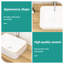 Lavabo vasque de salle de bain rectangulaire moderne en céramique 16 po x 12 po blanc - teinté, installation de comptoir, résistance, fixation-1401868528
