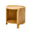 Table basse pivotante ronde (brun antique)