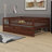 Wood Daybed With Trundle And Fence Guardrails-1255927856
