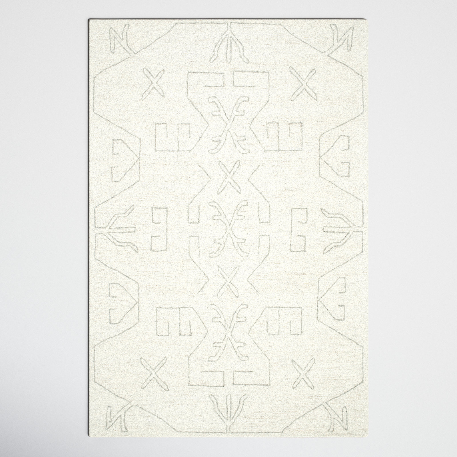 Milada Hand-Tufted Geometric Rug, Rectangle 2' x 3'