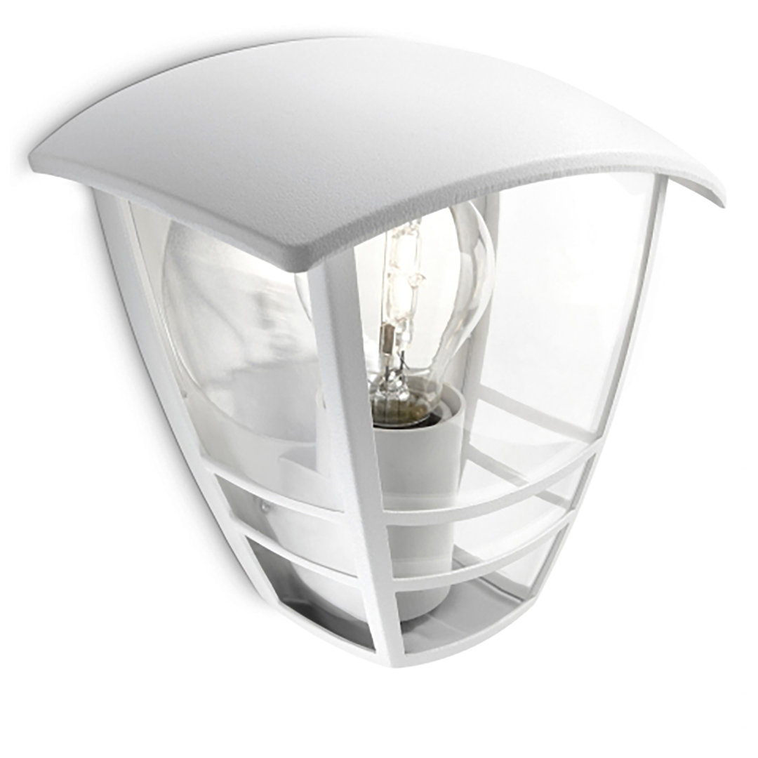Philips Mygarden Creek Outdoor Wall Light, White (Requires 1 X 60 W E27 Bulb) - Image 3