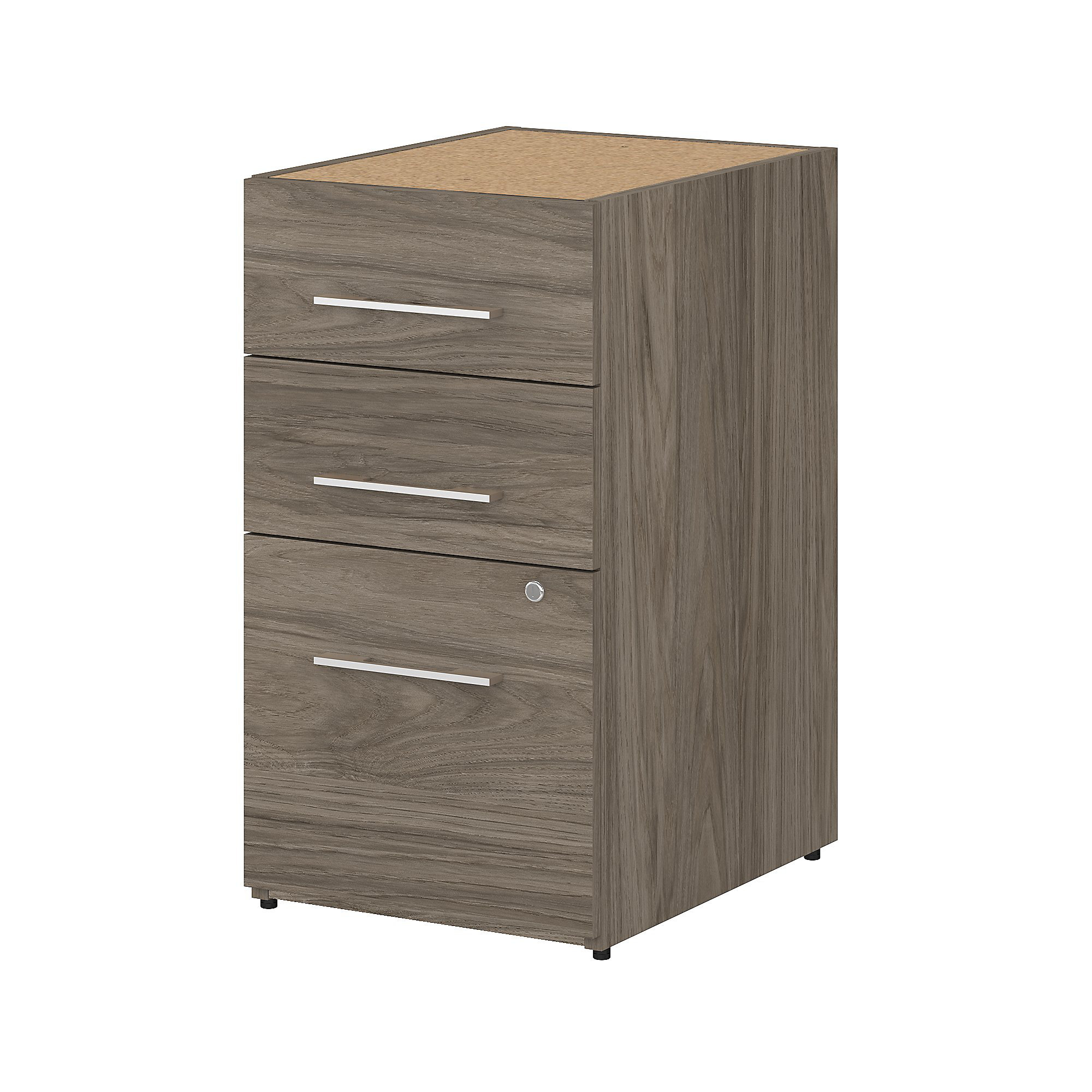 Office 500 16'' Wide 3 -Drawer File Cabinet - Modern Hickory
