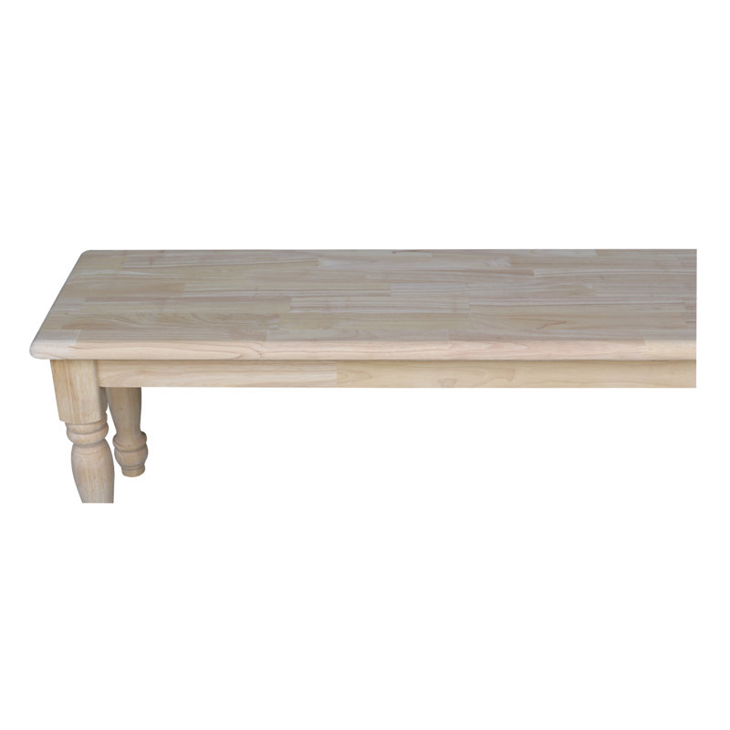 Mary-Jo Solid Wood Bench, 18" H x 60" W x 14" D