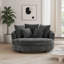 Fauteuil demi-tonneau surdimensionné 59,5 po avec roulettes-712792123