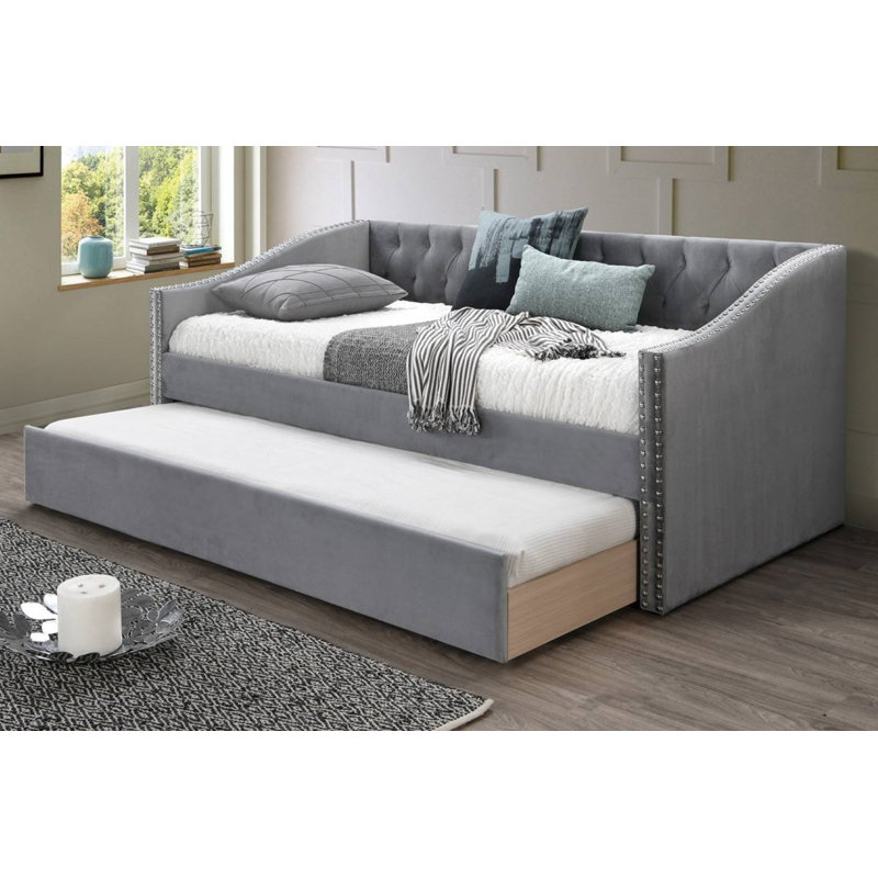 Upholstered Daybed, Gray