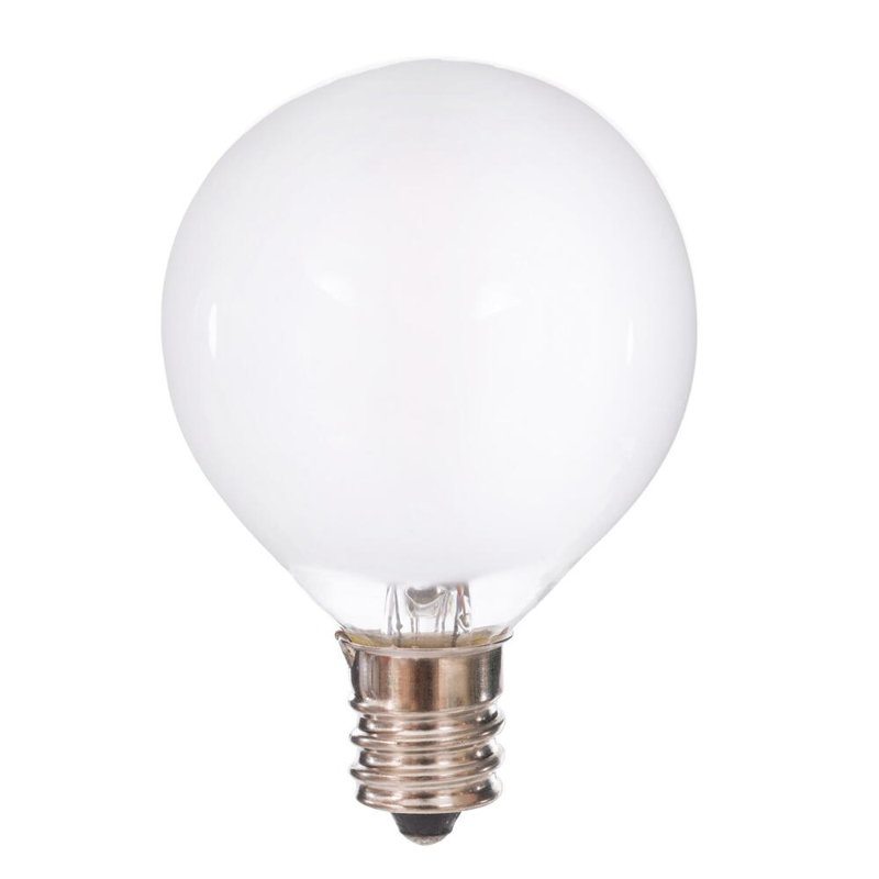 18Lt LED Glass G40-E12 Filament End-Connecting Set, White