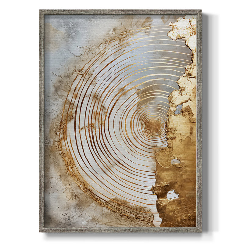 Série ABSTRACT CLxxIV, reproduction encadrée - bois massif, H 21 po x l 17 po