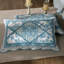 Ensemble de courtepointe moderne et contemporaine 100 % coton bleu / turquoise -137528642