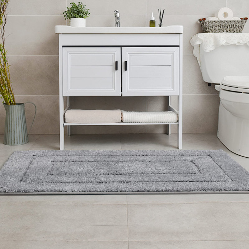 Romaio Microfiber / Microsuede Non-Slip Bath Rug