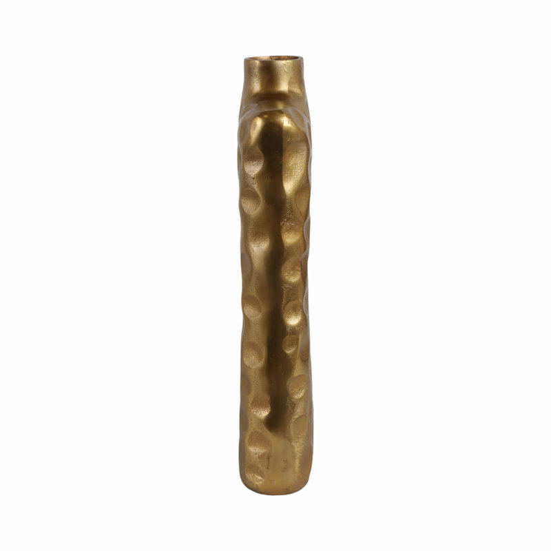 Renness Handmade Metal Table Vase, 20" H x 10" W x 3" D
