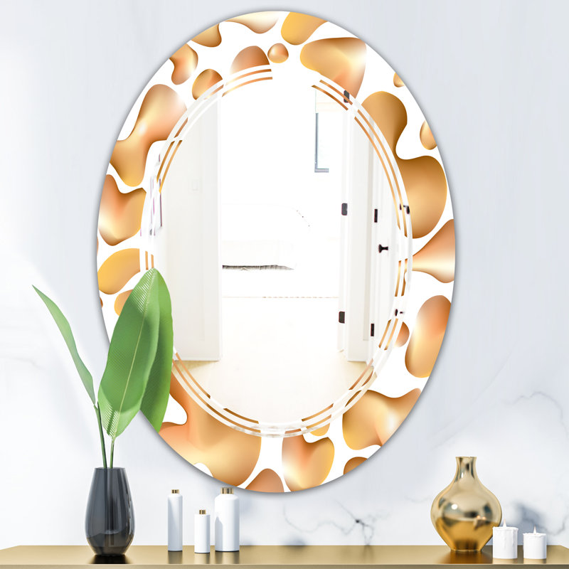 Miroir mural liquide et moderne Triple C, H 31,5 po x l 23,7 po