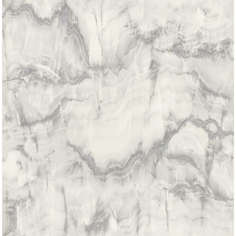 Callum 10.05m x 55cm Semi-Gloss Wallpaper Roll, Grey