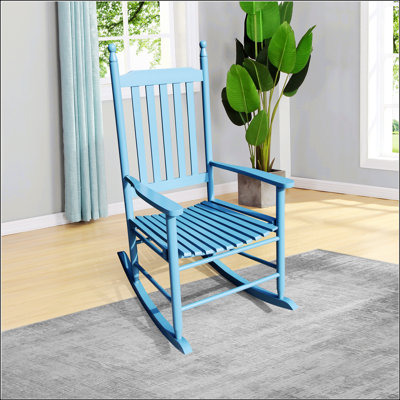 Chaise berçante en bois