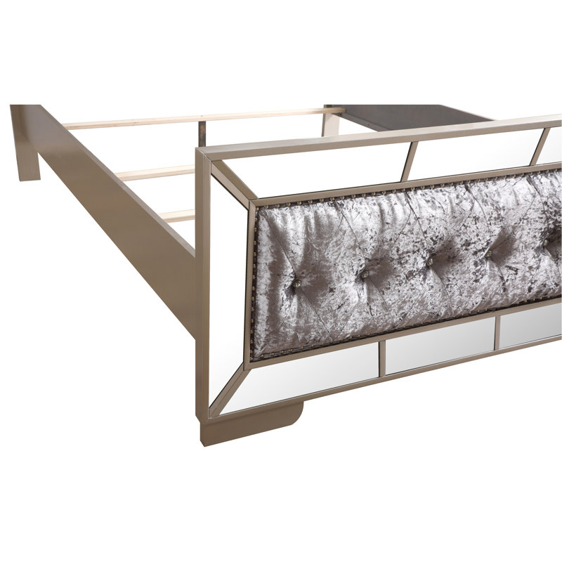 Stylish Silver Champagne Full Bed