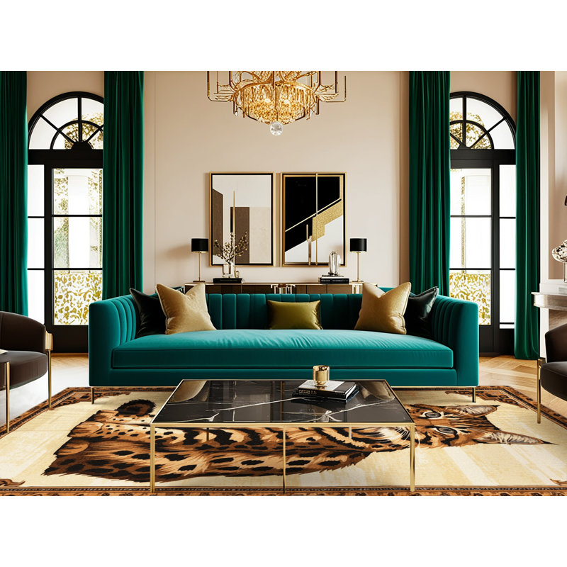  Tapis lavable Arabian Mau Cats, Tapis de couloir 2 pi x 4 pi